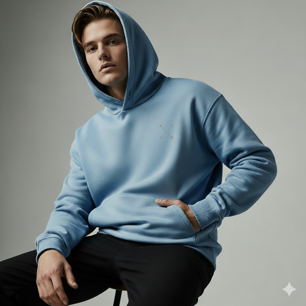 Sweat à capuche décontracté flèche