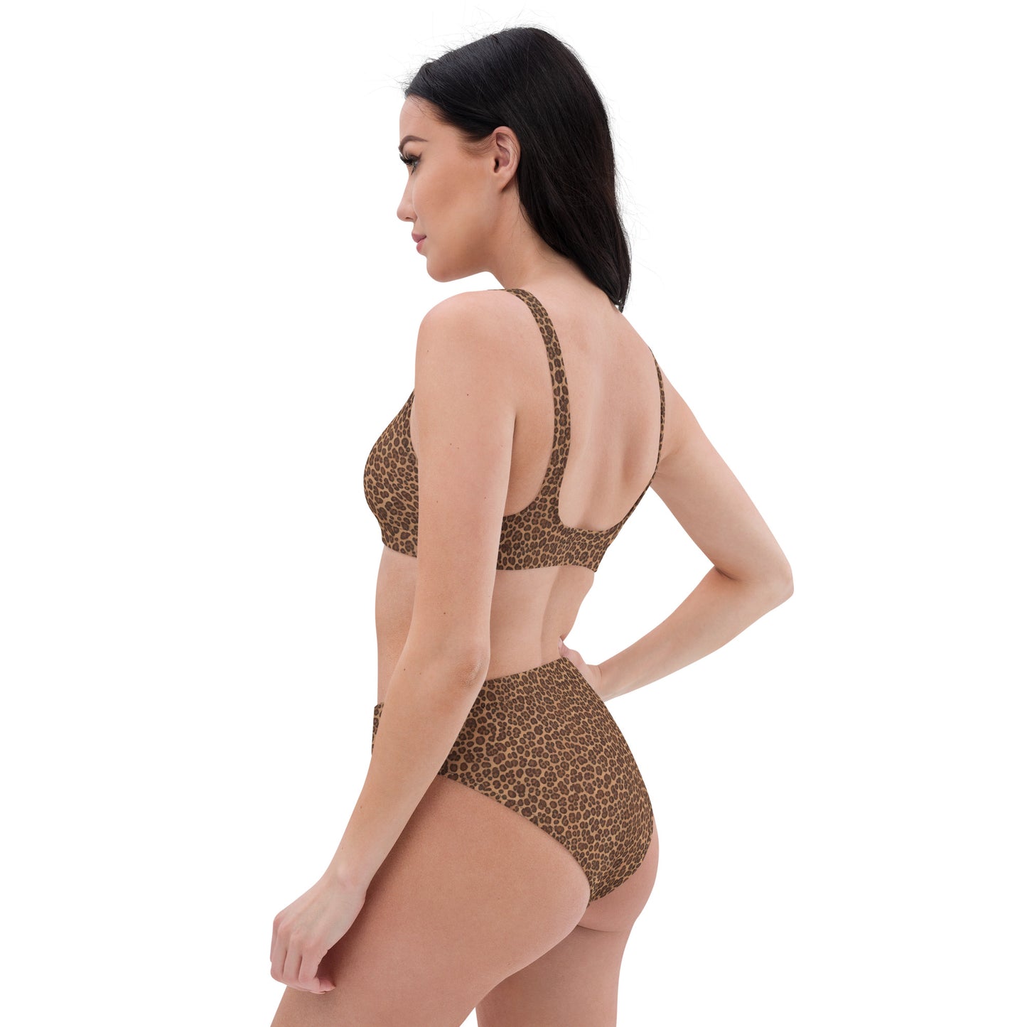 Leopard high-waisted bikini