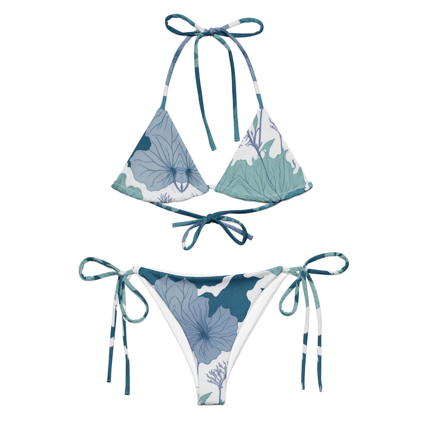 Floral string bikini