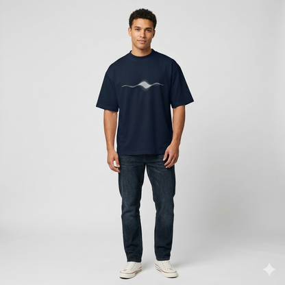 Navy Blue Oversized Transend t-shirt