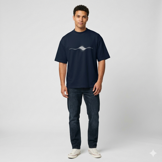 Navy Blue Oversized Transend t-shirt