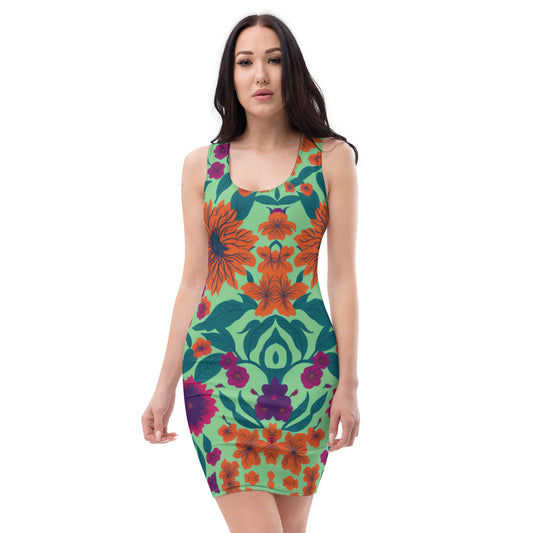 floral light Bodycon dress