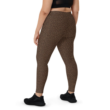 Dark brown leopard Leggings