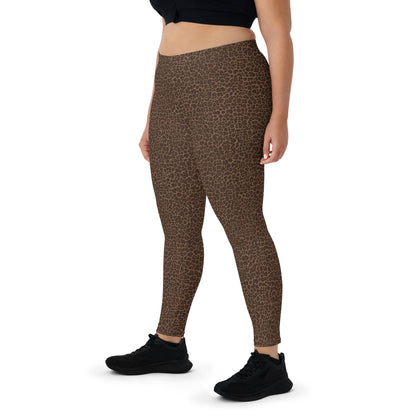 Dark brown leopard Leggings