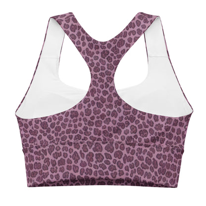 pink leopard sports bra