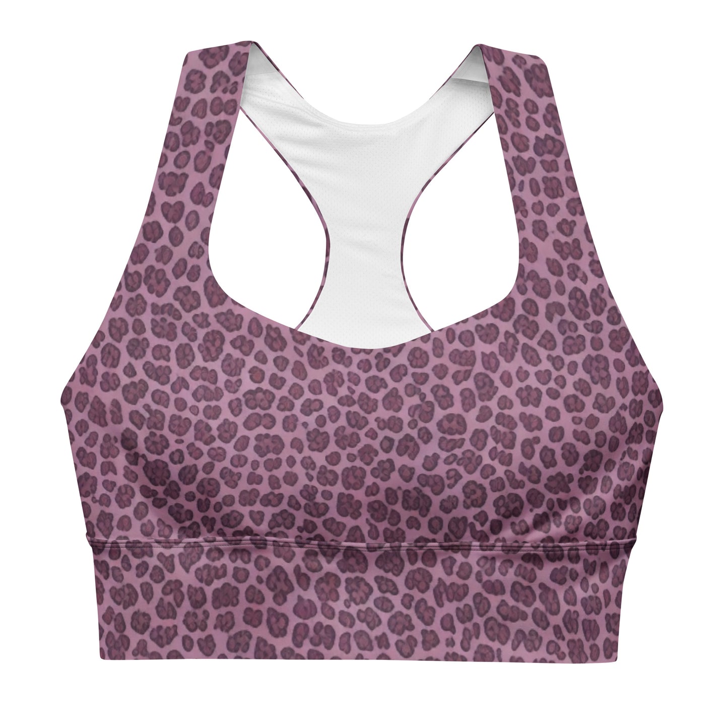 pink leopard sports bra