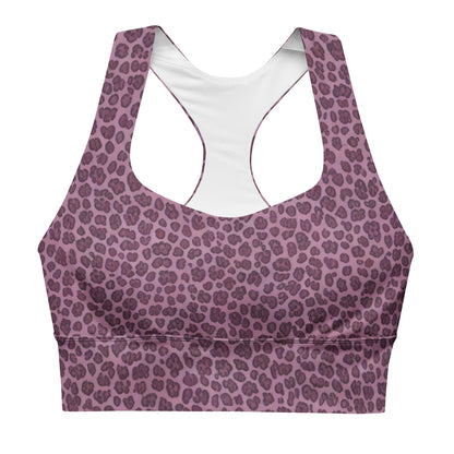 pink leopard sports bra