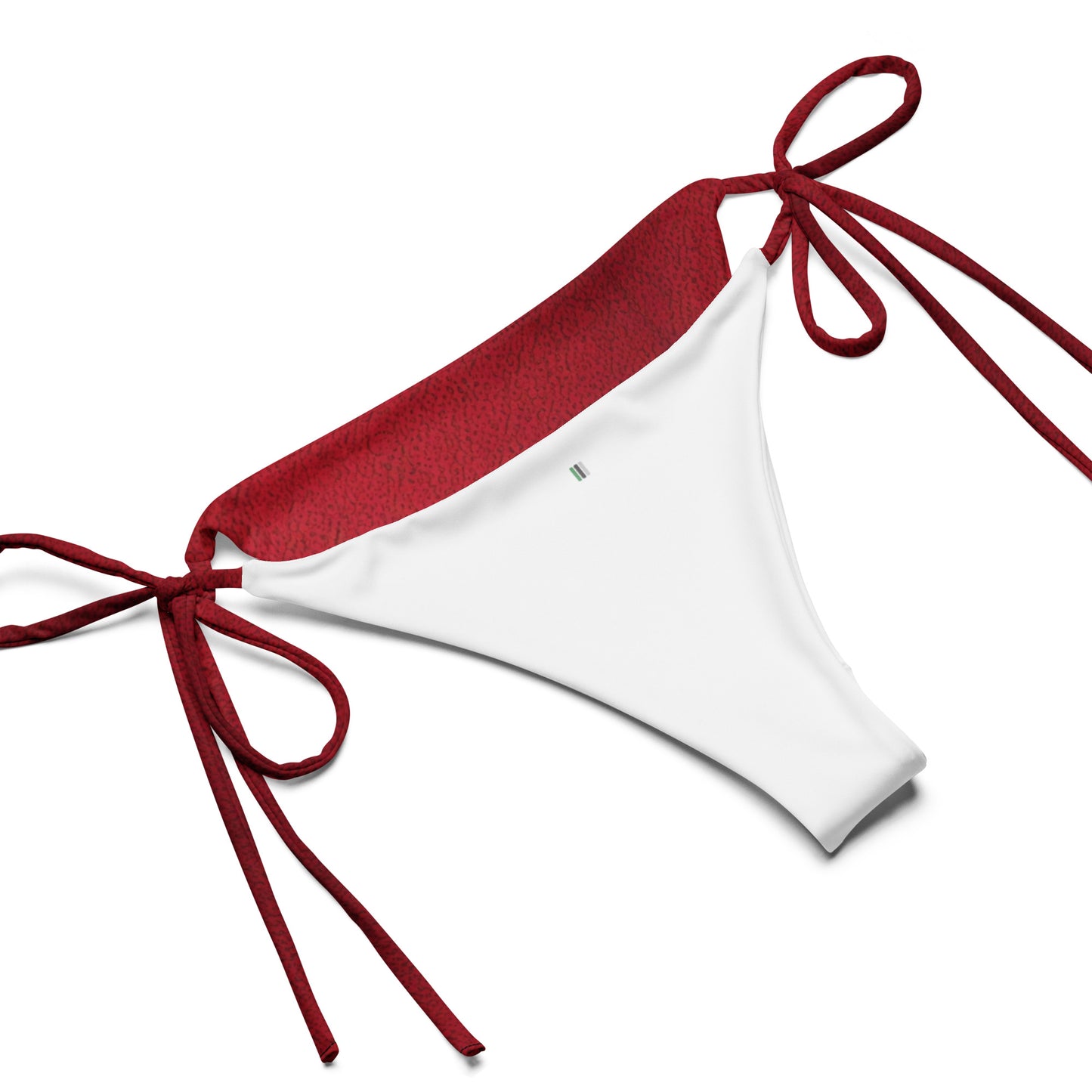 Red string bikini