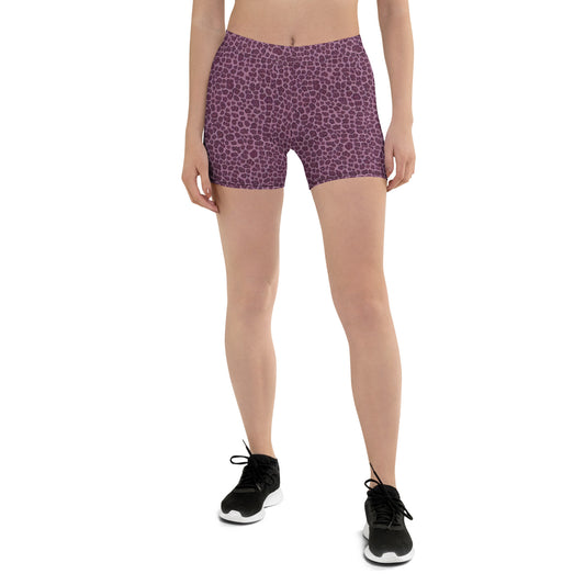 Pink leopard pattern Shorts