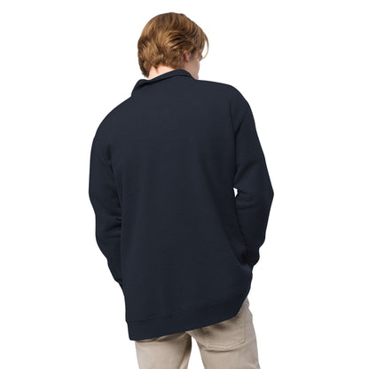 FLEECE PULLOVER NAVY BACK MEN's FASHION