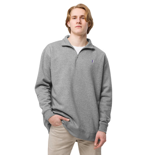 fleece pullover carbon grey back men's fashion