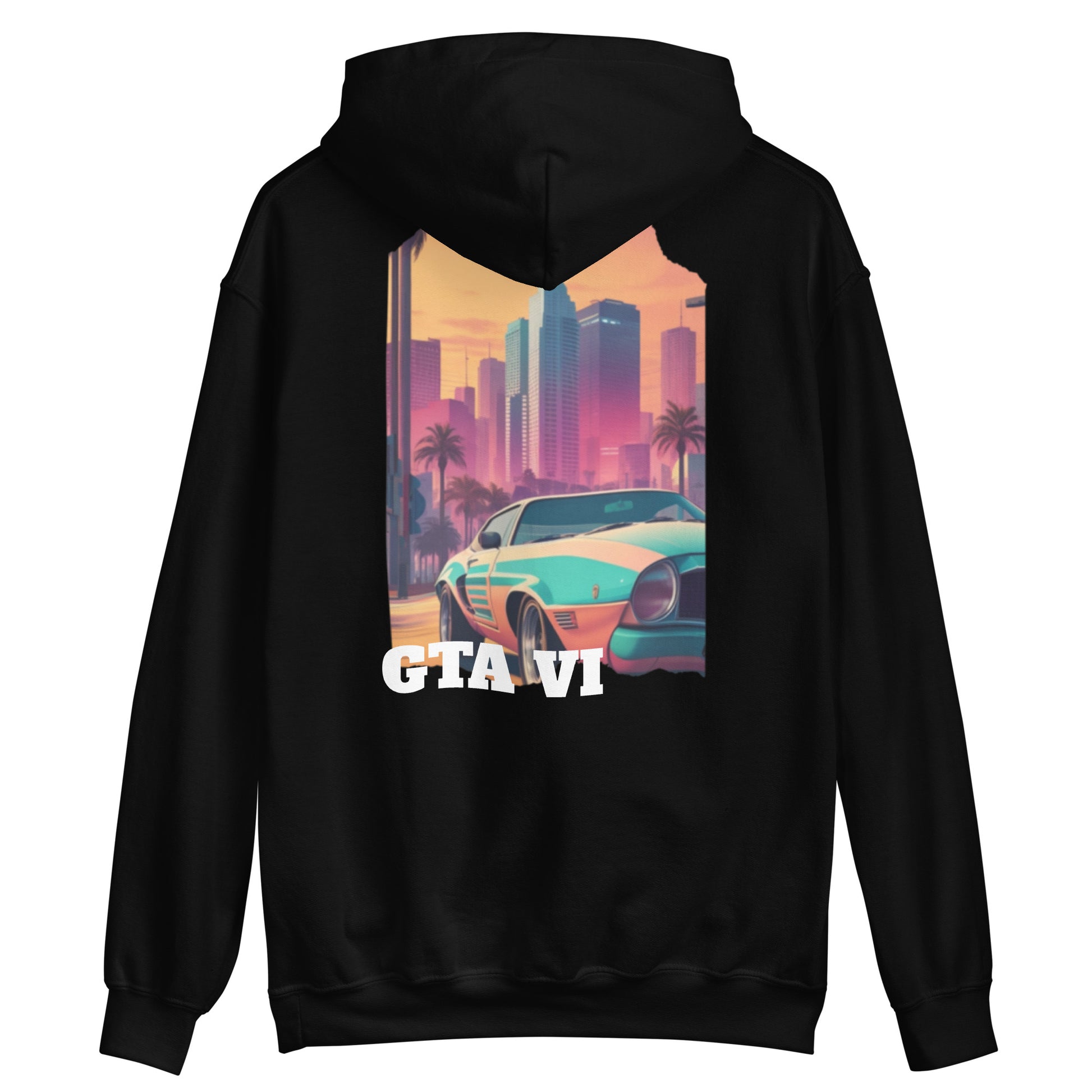 GTA 6 Merch (Grand Theft Auto) black hoodie