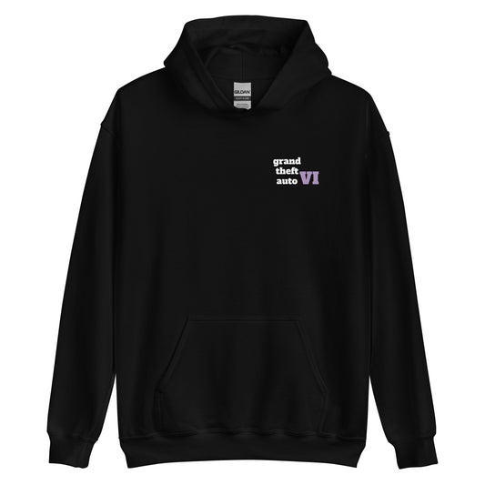 GTA 6 Merch (Grand Theft Auto) black hoodie