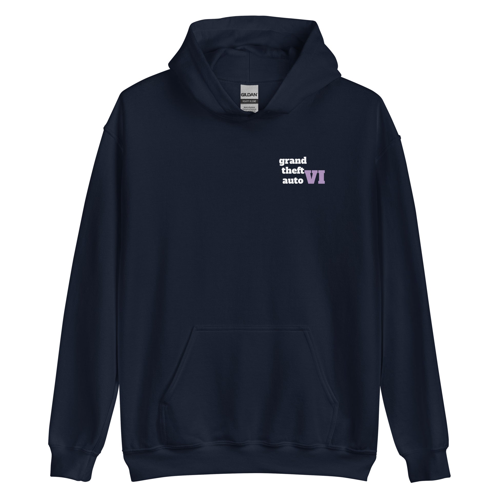 GTA 6 Merch (Grand Theft Auto) blue navy hoodie