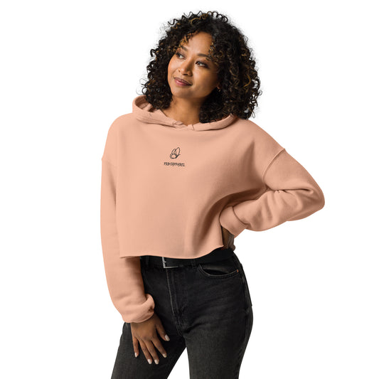 Casual Butterfly Crop Hoodie