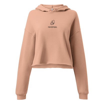 Casual Butterfly Crop Hoodie